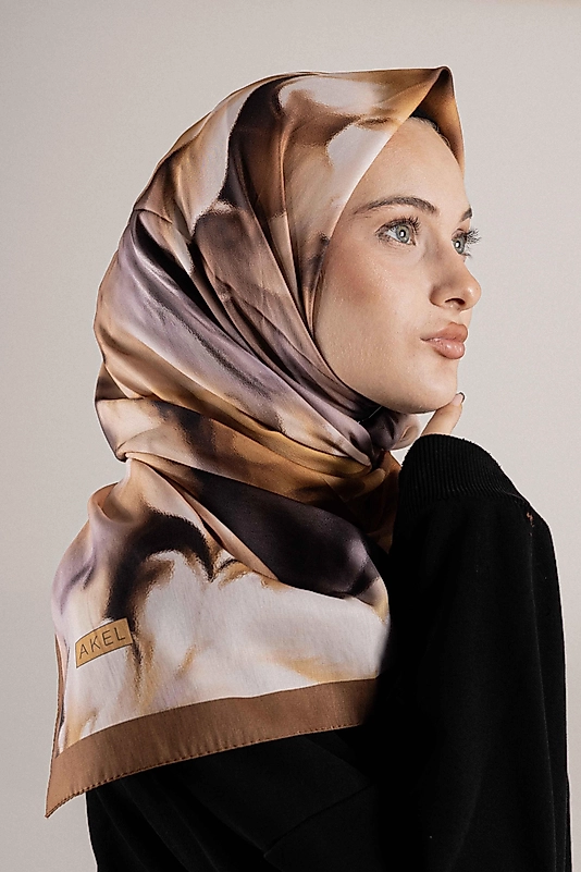 DESENLİ FRANSIZ İPEĞİ EŞARP DESEN-1