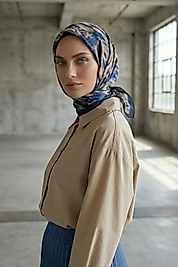 Dijital Soft Eşarp Fırça Desen2