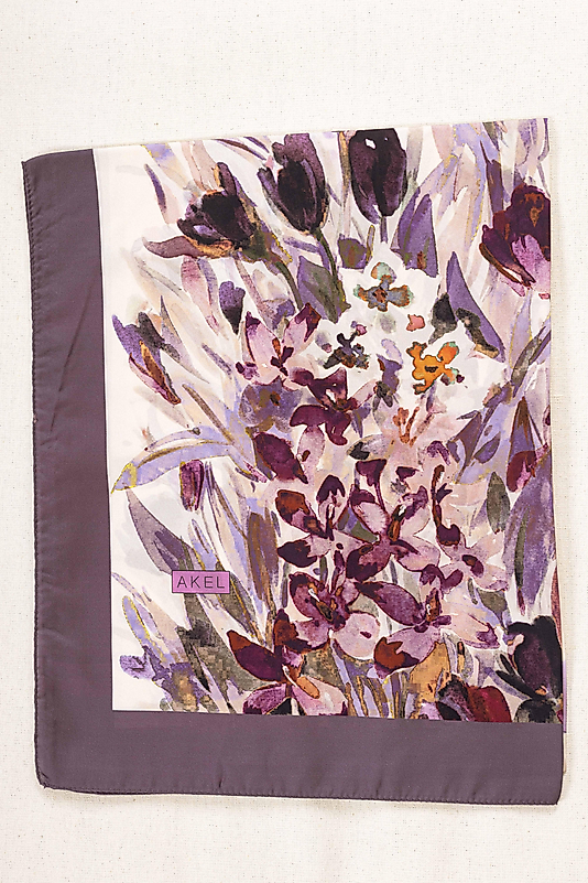 ALFA SİLK ŞAL İLKBAHAR ÇİÇEKLERİ DESENİ