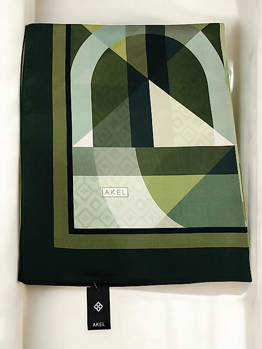 Desenli Alfa Silk Şal Pastel Desen