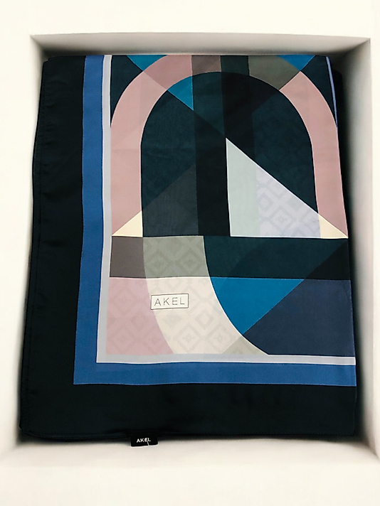 Desenli Alfa Silk Şal Pastel Desen