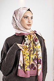 ALFA SİLK ŞAL İLKBAHAR ÇİÇEKLERİ DESENİ