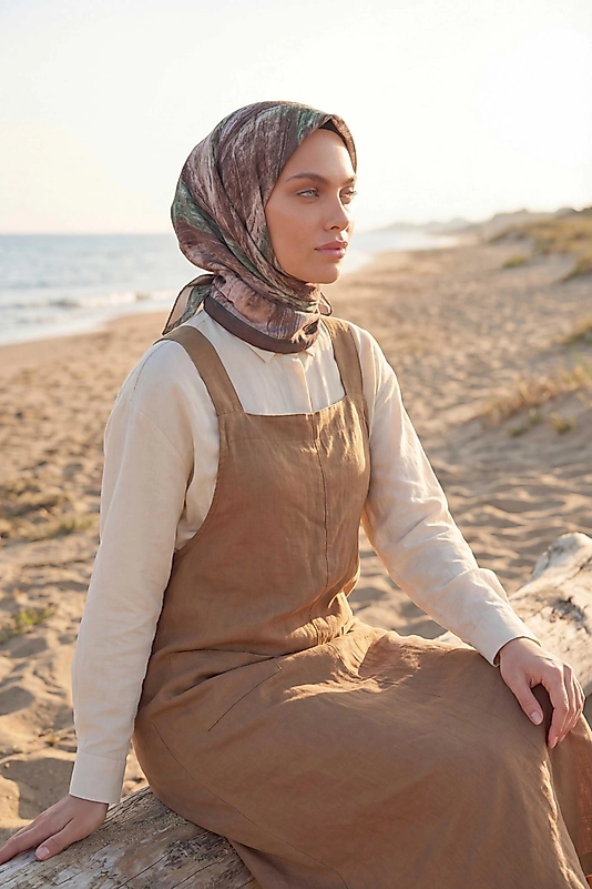 Dijital Soft Fırça Desen Eşarp