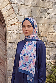 ALFA SİLK ŞAL PASTEL ÇİÇEK DESEN-2