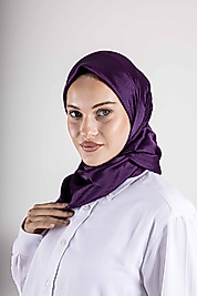 Düz Kristal Kumaş Eşarp - Kaymaz, Şık, Tok Duran | Günlük & Abiye Uyumlu