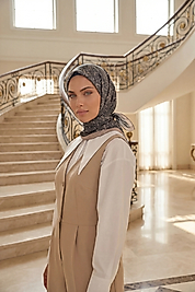 Dijital Soft Noktasal Desen Eşarp