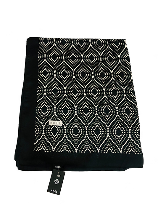 Desenli Alfa Silk Şal Ebat 75 x 185