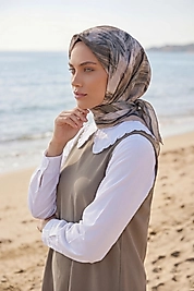 Dijital Soft Fırça Desen Eşarp