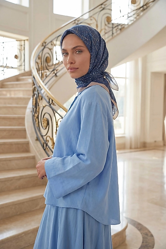 Dijital Soft Noktasal Desen Eşarp