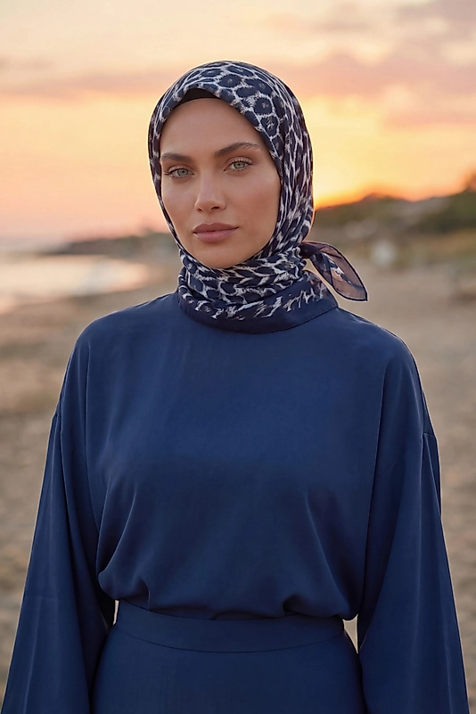 Dijital Soft Leopar Desen Eşarp