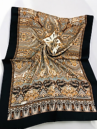 Desenli Alfa Silk Şal Pastel Desen