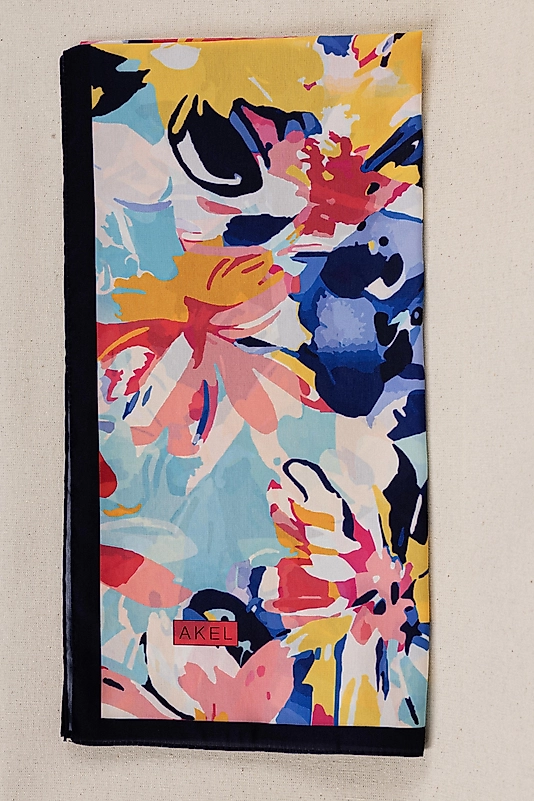 DESENLİ FRANSIZ İPEĞİ EŞARP DESEN-3