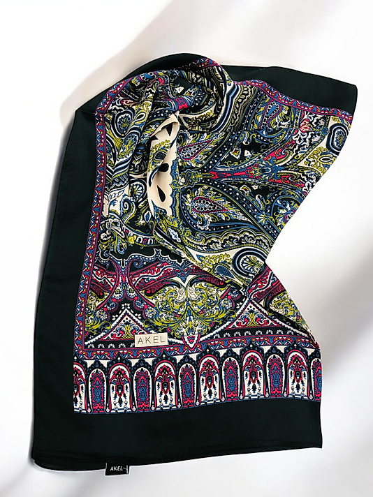 Desenli Alfa Silk Şal Pastel Desen