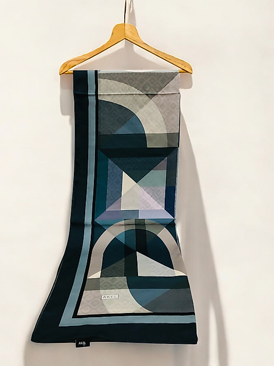 Desenli Alfa Silk Şal Pastel Desen