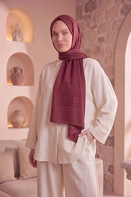 Asetat Şal Akel Desen