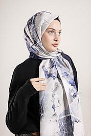 FLOOR İPEK ŞAL EL DİKİŞİ DESEN-1