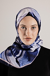 DESENLİ FRANSIZ İPEĞİ EŞARP DESEN-2