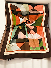 Desenli Alfa Silk Şal Pastel Desen