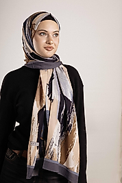 FLOOR İPEK ŞAL İTALYAN DİKİŞİ DESEN-4