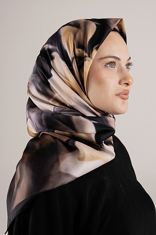 DESENLİ FRANSIZ İPEĞİ EŞARP DESEN-1