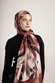 FLOOR İPEK ŞAL İTALYAN DİKİŞİ DESEN-3