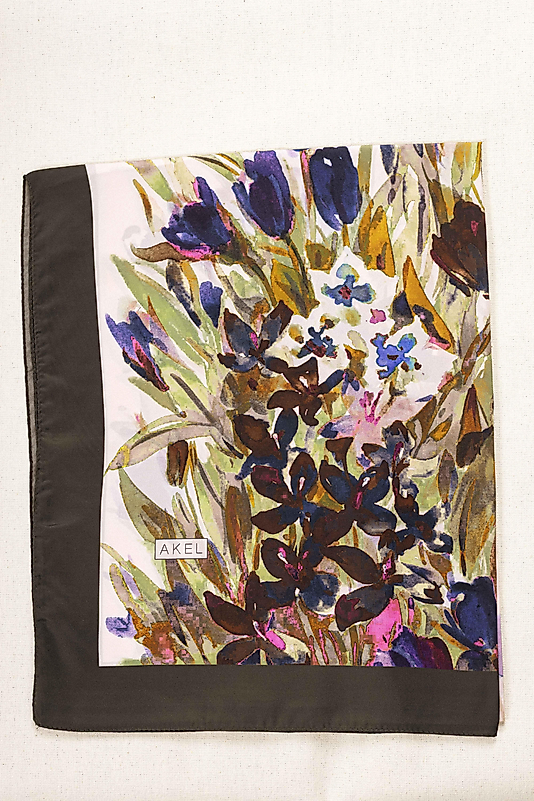 ALFA SİLK ŞAL İLKBAHAR ÇİÇEKLERİ DESENİ