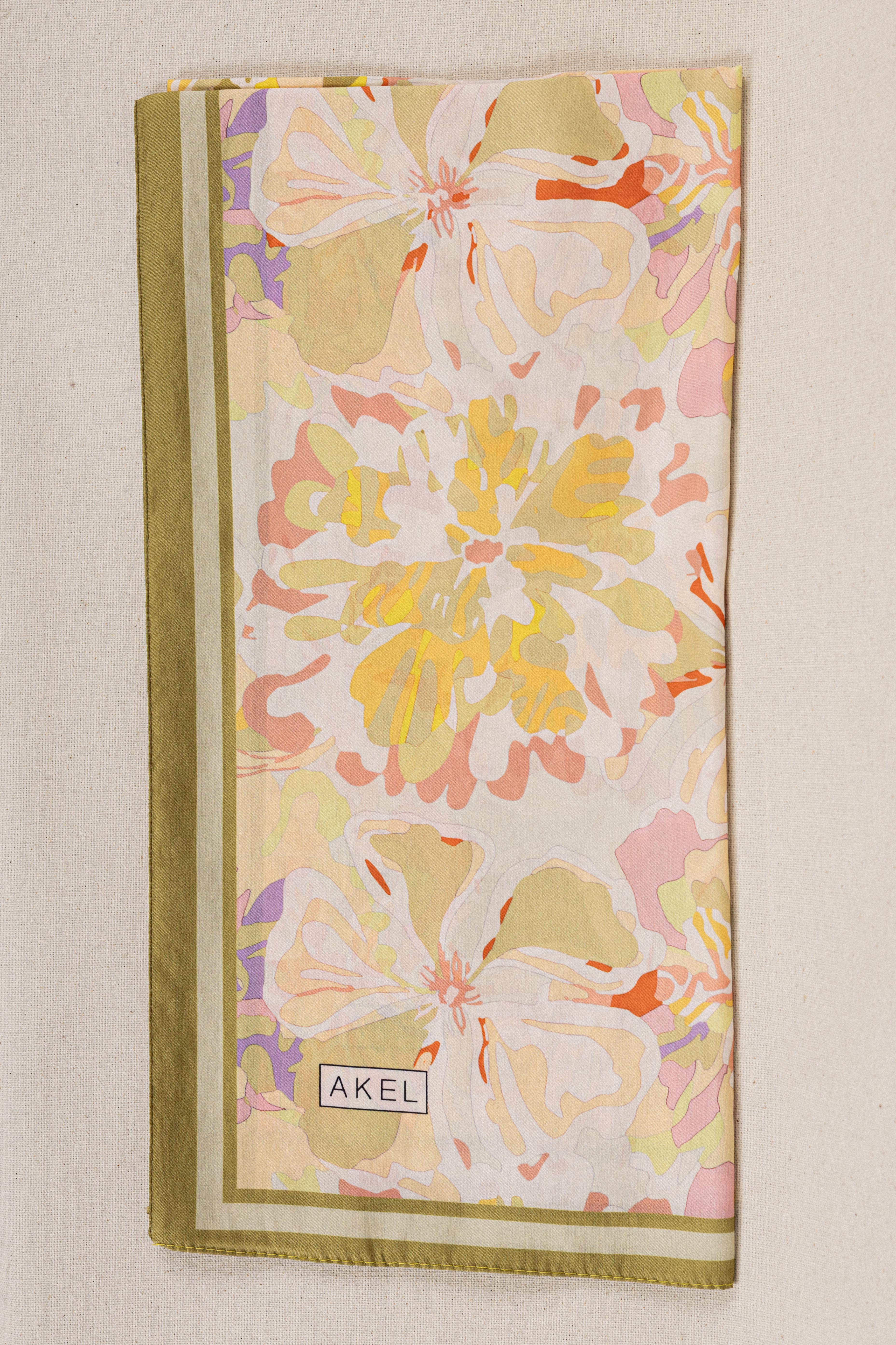 DESENLİ FRANSIZ İPEĞİ EŞARP DESEN-4