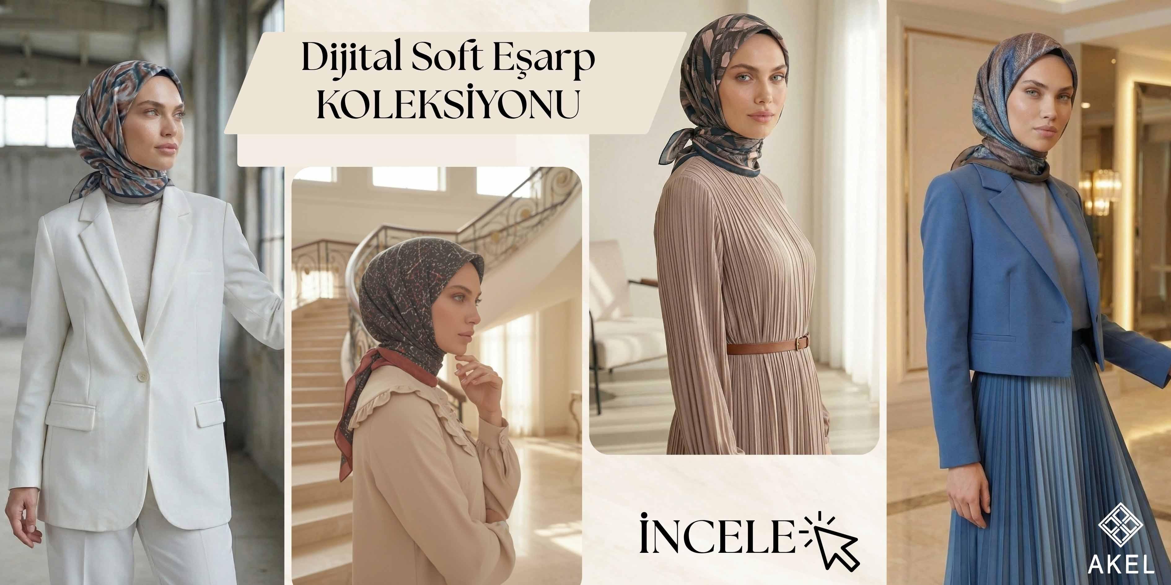 Digital Soft Eşarp yeni